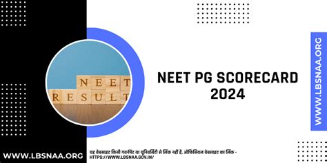 NEET PG Scorecard 2024 releasing today at natboard.edu.in, .